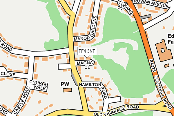 TF4 3NT map - OS OpenMap – Local (Ordnance Survey)
