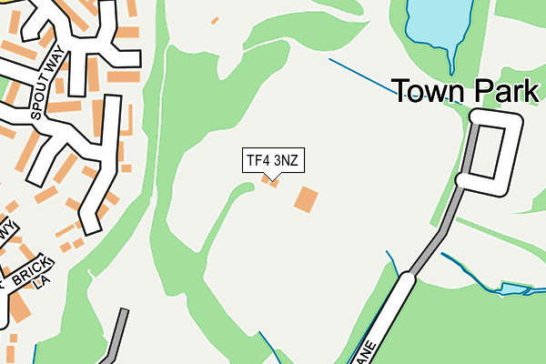 TF4 3NZ map - OS OpenMap – Local (Ordnance Survey)