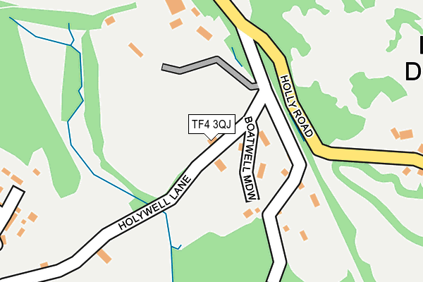 TF4 3QJ map - OS OpenMap – Local (Ordnance Survey)