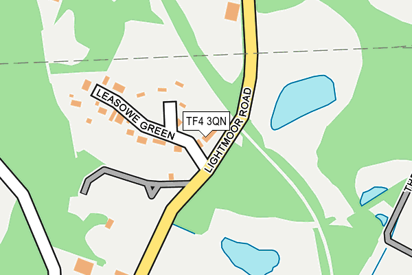 TF4 3QN map - OS OpenMap – Local (Ordnance Survey)