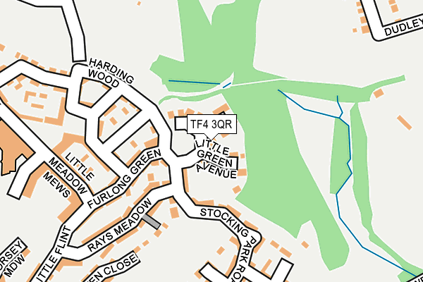 TF4 3QR map - OS OpenMap – Local (Ordnance Survey)