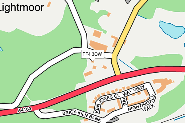 TF4 3QW map - OS OpenMap – Local (Ordnance Survey)