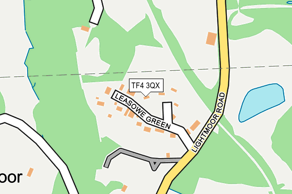 TF4 3QX map - OS OpenMap – Local (Ordnance Survey)