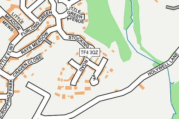TF4 3QZ map - OS OpenMap – Local (Ordnance Survey)