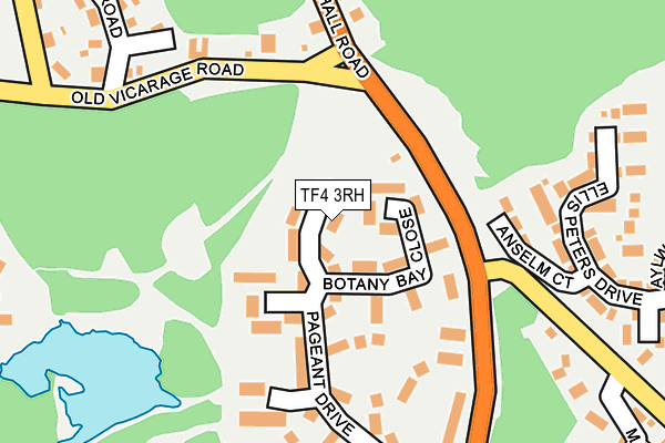 TF4 3RH map - OS OpenMap – Local (Ordnance Survey)