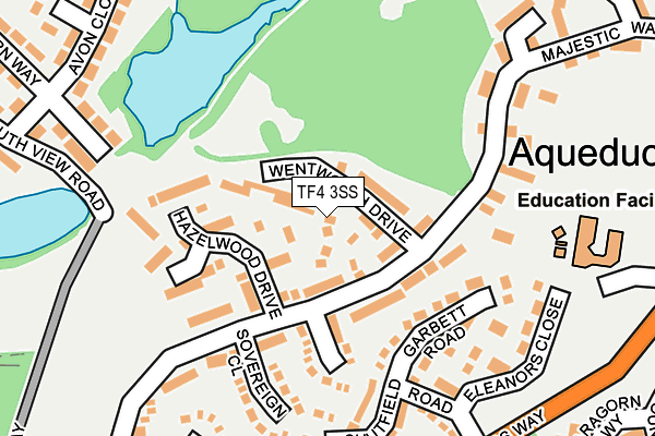 TF4 3SS map - OS OpenMap – Local (Ordnance Survey)