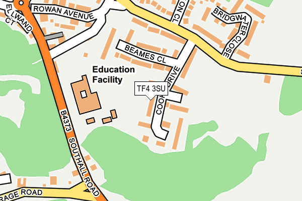 TF4 3SU map - OS OpenMap – Local (Ordnance Survey)
