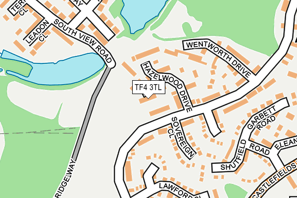 TF4 3TL map - OS OpenMap – Local (Ordnance Survey)