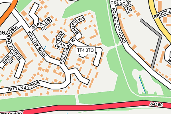 TF4 3TQ map - OS OpenMap – Local (Ordnance Survey)
