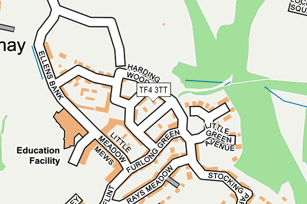 TF4 3TT map - OS OpenMap – Local (Ordnance Survey)