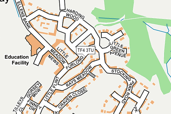 TF4 3TU map - OS OpenMap – Local (Ordnance Survey)