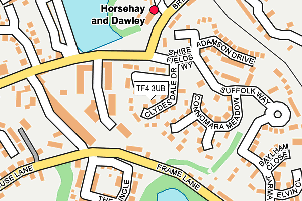 TF4 3UB map - OS OpenMap – Local (Ordnance Survey)