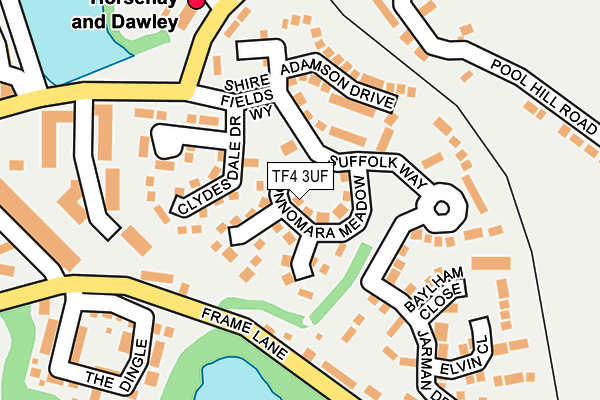 TF4 3UF map - OS OpenMap – Local (Ordnance Survey)