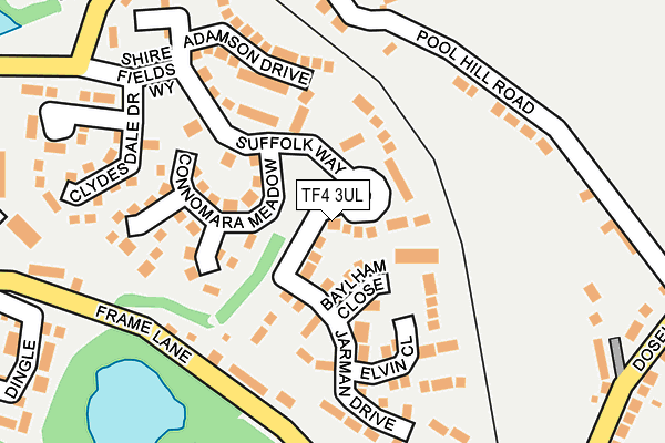 TF4 3UL map - OS OpenMap – Local (Ordnance Survey)