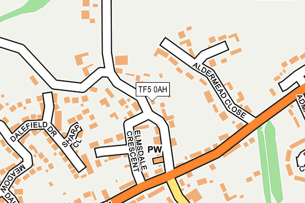 TF5 0AH map - OS OpenMap – Local (Ordnance Survey)