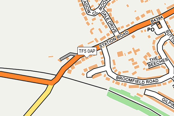 TF5 0AP map - OS OpenMap – Local (Ordnance Survey)