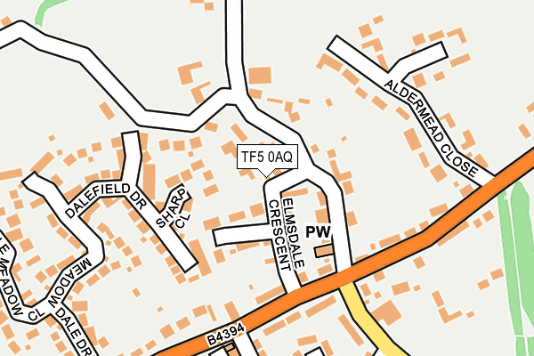 TF5 0AQ map - OS OpenMap – Local (Ordnance Survey)