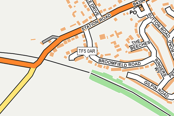 TF5 0AR map - OS OpenMap – Local (Ordnance Survey)