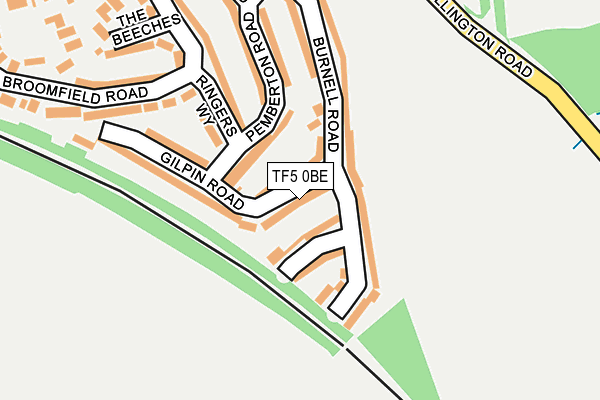 TF5 0BE map - OS OpenMap – Local (Ordnance Survey)