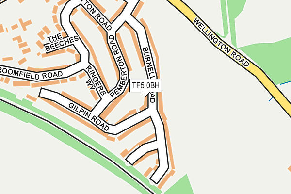 TF5 0BH map - OS OpenMap – Local (Ordnance Survey)