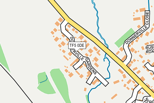 TF5 0DE map - OS OpenMap – Local (Ordnance Survey)