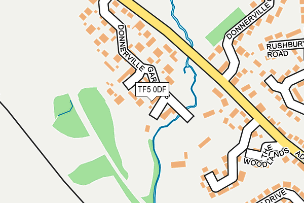 TF5 0DF map - OS OpenMap – Local (Ordnance Survey)
