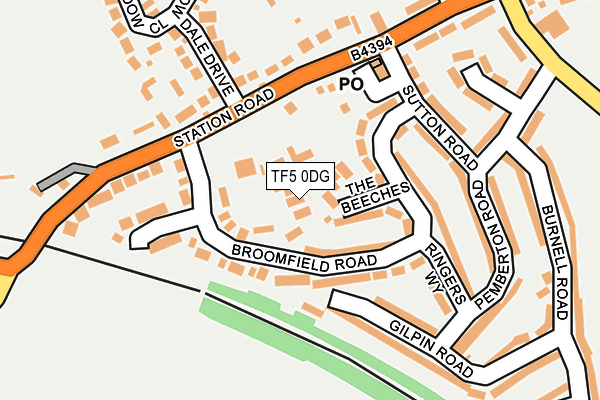 TF5 0DG map - OS OpenMap – Local (Ordnance Survey)