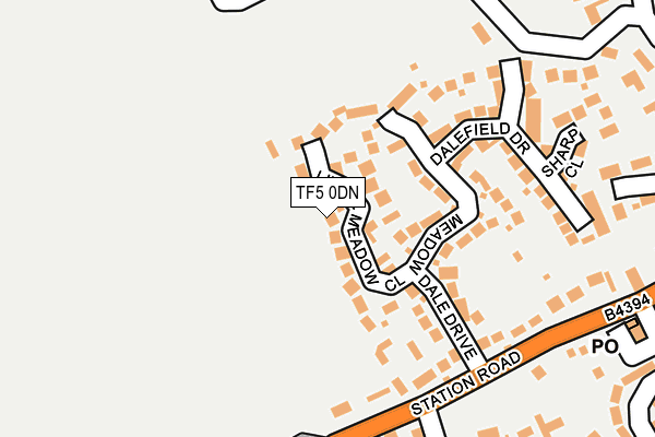 TF5 0DN map - OS OpenMap – Local (Ordnance Survey)