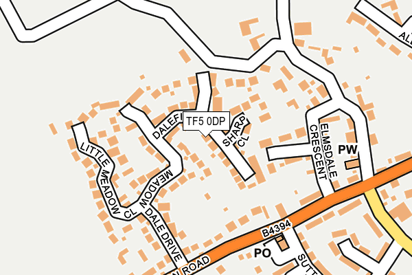 TF5 0DP map - OS OpenMap – Local (Ordnance Survey)