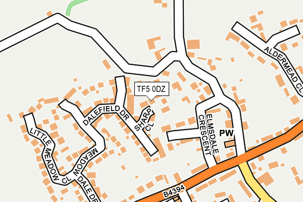 TF5 0DZ map - OS OpenMap – Local (Ordnance Survey)