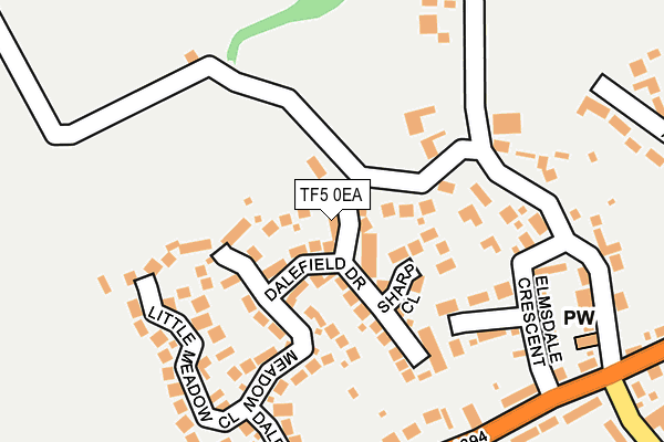 TF5 0EA map - OS OpenMap – Local (Ordnance Survey)