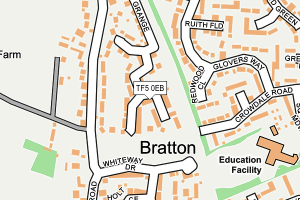 TF5 0EB map - OS OpenMap – Local (Ordnance Survey)