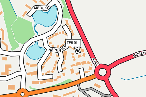 TF5 0LJ map - OS OpenMap – Local (Ordnance Survey)