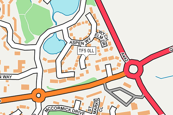 TF5 0LL map - OS OpenMap – Local (Ordnance Survey)