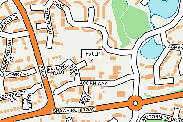 TF5 0LP map - OS OpenMap – Local (Ordnance Survey)