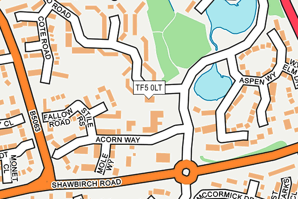 TF5 0LT map - OS OpenMap – Local (Ordnance Survey)