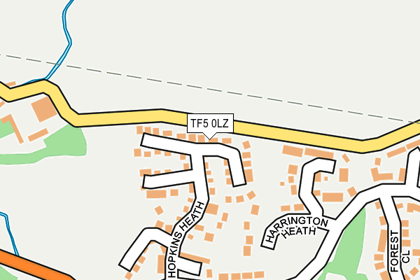 TF5 0LZ map - OS OpenMap – Local (Ordnance Survey)