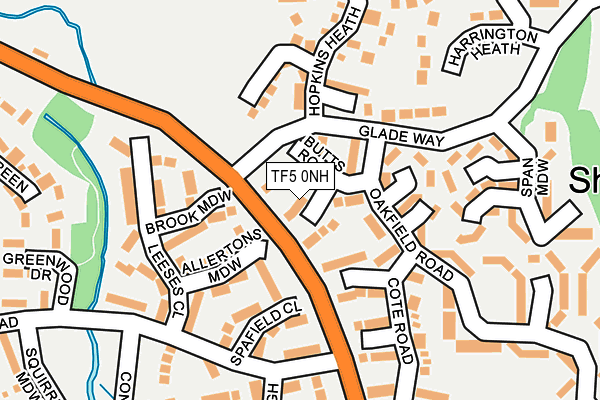 TF5 0NH map - OS OpenMap – Local (Ordnance Survey)