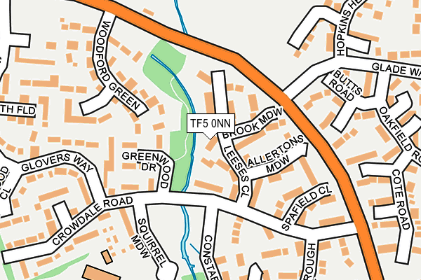 TF5 0NN map - OS OpenMap – Local (Ordnance Survey)