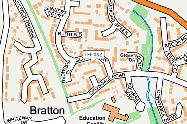 TF5 0NZ map - OS OpenMap – Local (Ordnance Survey)