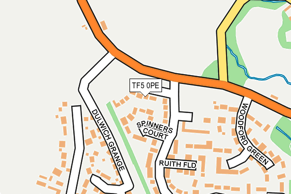 TF5 0PE map - OS OpenMap – Local (Ordnance Survey)