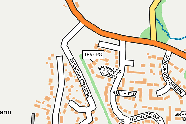 TF5 0PG map - OS OpenMap – Local (Ordnance Survey)