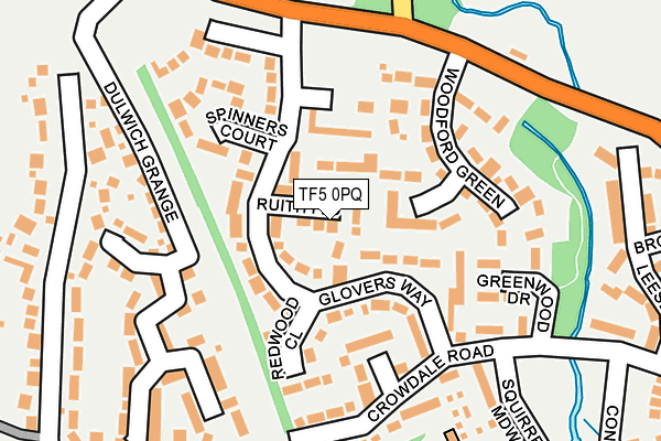 TF5 0PQ map - OS OpenMap – Local (Ordnance Survey)