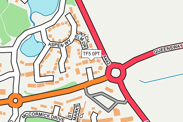 TF5 0PT map - OS OpenMap – Local (Ordnance Survey)