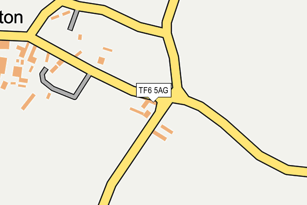 TF6 5AG map - OS OpenMap – Local (Ordnance Survey)