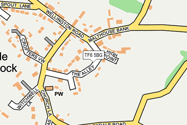 TF6 5BG map - OS OpenMap – Local (Ordnance Survey)