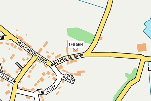 TF6 5BN map - OS OpenMap – Local (Ordnance Survey)