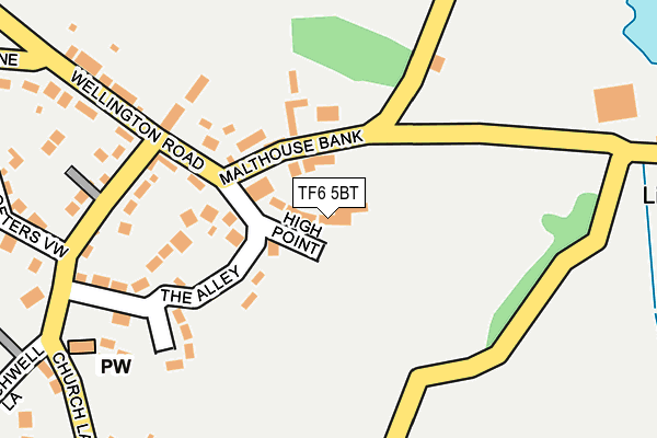 TF6 5BT map - OS OpenMap – Local (Ordnance Survey)