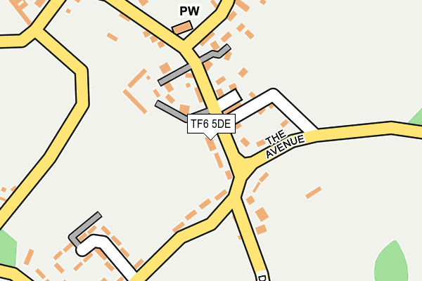 TF6 5DE map - OS OpenMap – Local (Ordnance Survey)