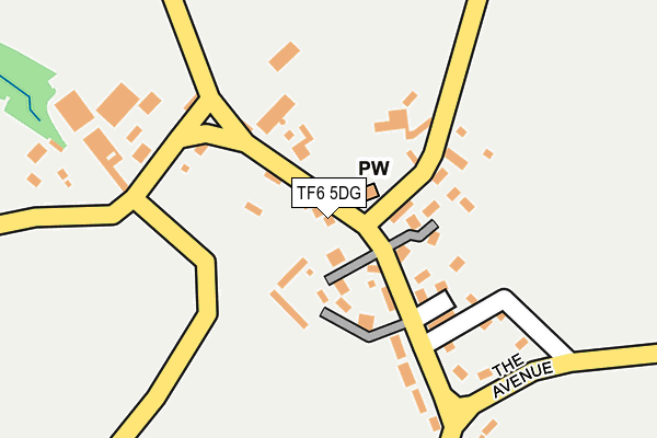 TF6 5DG map - OS OpenMap – Local (Ordnance Survey)